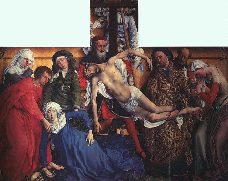 WEYDEN, Rogier van der The Descent from the Cross France oil painting art